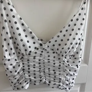 Urban Outfitters Black and White Polka Dot Camisole thumbnail 2