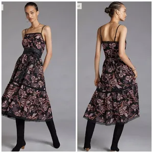 Anthropologie Embroidered Maxi Dress thumbnail 2