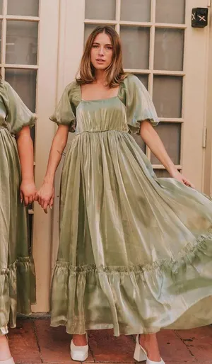 Maxi Dress Green Size XS thumbnail 1