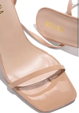 Miss Lola Lace Up High Heels thumbnail 4