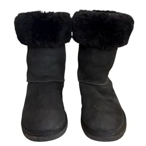 UGG Black Tall Boots Size 5 thumbnail 7