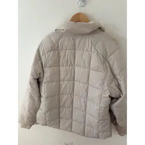 YPB Your Personal Best Cream Quilted Puffer Jacket Side Zip Vents Large thumbnail 3