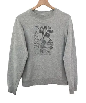 Vintage Yosemite National Park Gritty Boho Outdoor Adventure Hiking Sweatshirt thumbnail 1