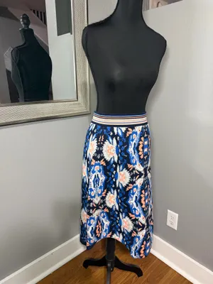Moth x Anthropologie Antica Patterned Bohemian Sweater Skirt Size Small. thumbnail 2