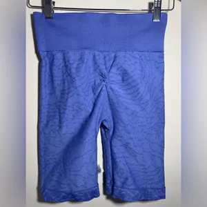 Gymshark Cobalt Blue Patterned Leggings Sz medium thumbnail 4