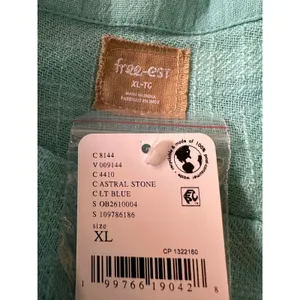 Free People Bohemian Beachy Skye Mini Skirt & Top Set Aqua Blue XL NWT thumbnail 9