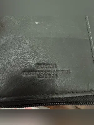 Buxton leather zip around travel passport wallet organizer thumbnail 4