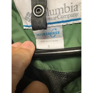 Men's Columbia Pouring Adventure ll Jacket SZ Small Green Black Hood Omni tech thumbnail 10