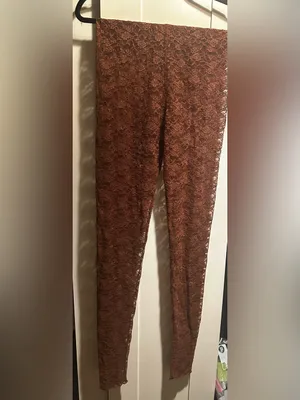 NWT Free People Lacey Daze Leggings- Wine Bord $48MSRP thumbnail 2