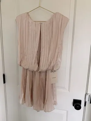 Böhme DO+BE Blush Pink Pleated Sleeveless Dress with Shorts thumbnail 6