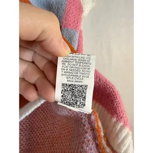 Womens Knit Sweater Vest Size S Colorblock Checkered Pink Blue Rust Cream thumbnail 7