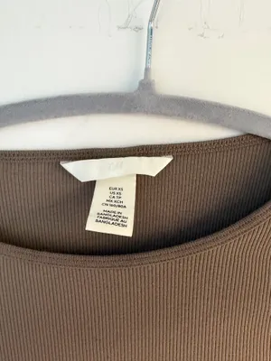Brown H&M Top thumbnail 2
