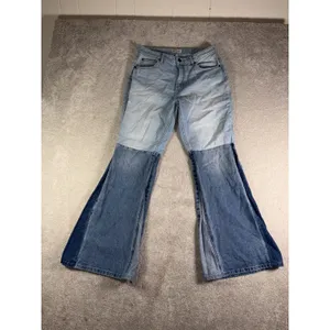 shyanne jeans super flare raw hem color block 32 thumbnail 2