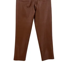 Aritzia Wilfred Melina Pants Vegan Faux Leather High Waist Brown Size‎ 4 thumbnail 11