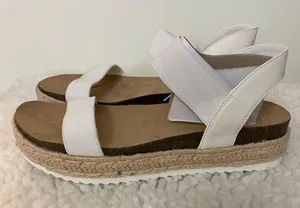Ophelia Roe Sandal Kimmie White size 11 M NEW. Sandal 2” wedge thumbnail 5