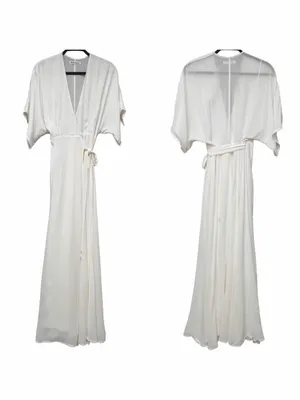 NWT Reformation Winslow Dress in Ivory Size Small thumbnail 8