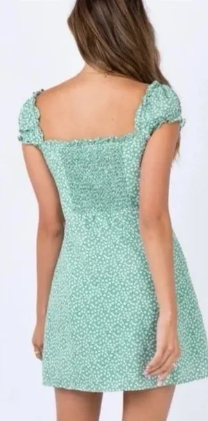 Princess Polly jexica ditsy floral puff sleeved mini dress thumbnail 1