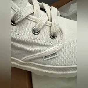 PALLADIUM PAMPA HI high top Canvas lace up boots/sneakers , size 8.5 Star White thumbnail 11