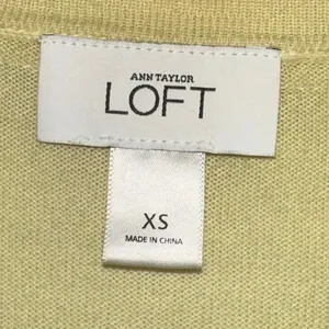 LOFT Yellow Cardigan XS Lightweight Button‎ Front V Neck Long Sleeve thumbnail 3