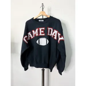 Daydreamer Game Day Sweatshirt Charcoal Football Graphic Oversized L/XL thumbnail 3