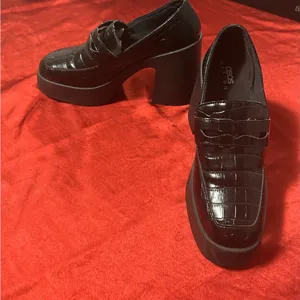 ASOS Black Croc-Embossed Flats size 9 thumbnail 4