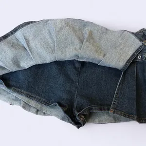 Y2K 2000s Trendy Grunge Biker Mcbling Micro Mini Pleated Buckle Skirt Skort Shorts Low Rise Denim Jean Navy Blue Baddie Vixen Dark Academia Preppy Schoolgirl #whimsigoth #cyber punk #biker #streetwear acubi gothic deadstock gorpcore whimsygoth Size L - Measurement in pics thumbnail 3