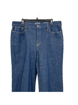 J.Crew Womens Slim-Wide High-Rise Semi-Stretch Denim Jeans Size 32 thumbnail 2