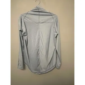 Zyia Active Grey‎ Heathered Long Sleeve Wrap Cardigan Top Womens Medium thumbnail 3