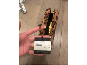 NWT Women's BC Bags Leopard Print Haircalf Clutch - brown/black thumbnail 4