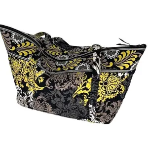 Vera Bradley Womens Retired Baroque Print Quilted Large Travel Tote Handbag Mult thumbnail 3