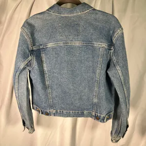Liz Claiborne Authentics Denim‎ Jacket Womens Small Blue 100% Cotton Vintage Y2K thumbnail 3