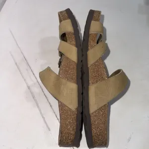Birkenstock Franca Tan Leather Crisscross Strappy Slides Sandals Size EU 38 N thumbnail 14