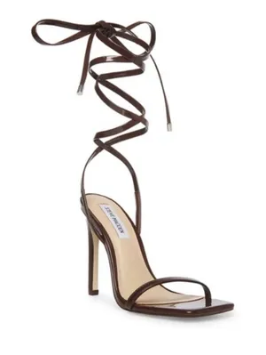 Steve Madden Wrap Heels Brown  thumbnail 1
