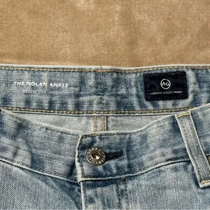 AG Adriano Goldschmied The Nolan Ankle Raw Hem Jeans Size 32 thumbnail 5