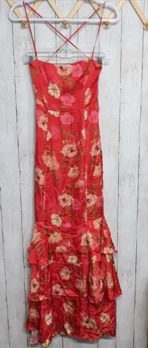 MAJORELLE Marissa Maxi Dress in Red Candy Apple thumbnail 1