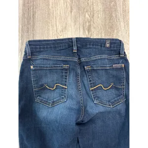 7 For All Mankind Karah Bootcut Jeans Dark Wash Short Inseam Size 29 thumbnail 4