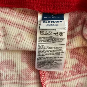 Old Navy Red Fair Isle Reindeer Snowflake Print Christmas Pajama Pants XL thumbnail 4