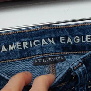 American Eagle Super Hi-Rise Skinny Jeans Womens Size‎ 4 Blue Minimalist Casuali thumbnail 3