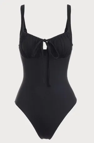 Berlook Cutout Tie One-Piece Swimsuit thumbnail 1