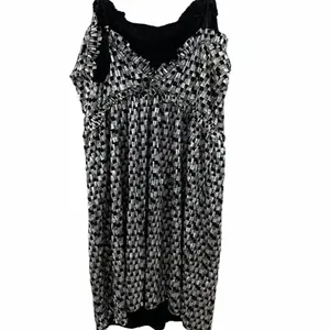 Zara Metallic silver black Cocktail mini Dress thumbnail 8