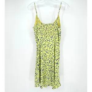 ASTR THE LABEL Chalet Floral‎ Mini Dress Women Medium Yellow Coquette Feminine thumbnail 11
