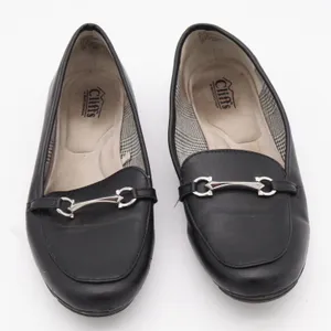 Cliffs by White Mountain Loafers Womens 8.5 M Glowing Black Horsebit Excellent thumbnail 3