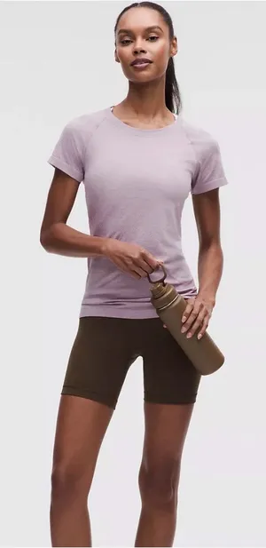 lululemon swiftly Short Sleeve Tee in Light Lavender thumbnail 1