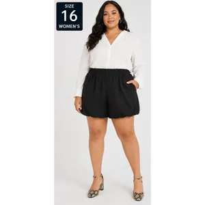 Scoop Womens Mini Skirt Size 16 Black Tech Mini Bubble Hem Relaxed Fit Stylish thumbnail 2