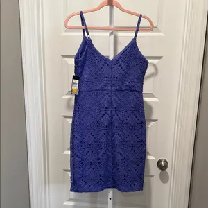 GUESS Purple Lace‎ Sheath Dress Size 6 NWT thumbnail 6