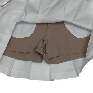 NWT FAIRWAY FOX WOMEN'S GOLF/TENNIS‎ SKORT Amy Size 4 Coolmax Gold Zip Pleated thumbnail 2