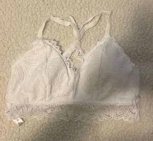 Nautica white lace bralette thumbnail 1