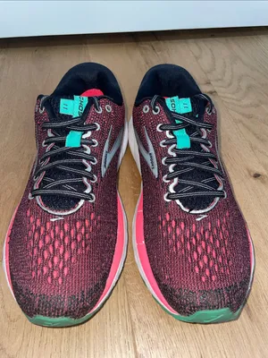 Brooks Ghost 11 Women's Running Sneakers Black & Pink with Teal Accents Size 8.5 thumbnail 6