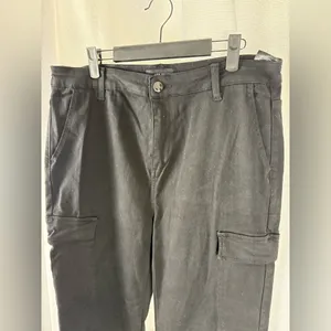 RISEN High Rise Side Slit Cargo‎ Bootcut Black Jeans - RDP5649 - Size 15/32 623 thumbnail 7