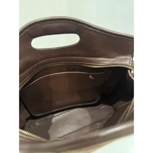 Vintage Coach Large Shopper Laptop Bag Mahogany Brown Leather 9995 USA Top Zip thumbnail 11